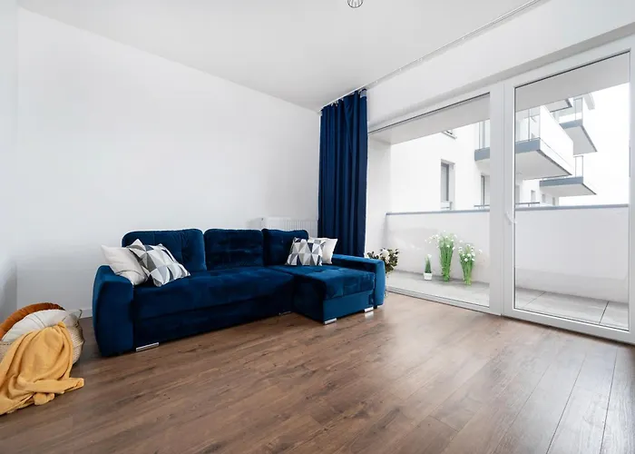 Lägenhet Manufaktura - Industrial Z Parkingiem I Dwoma Lazienkami *