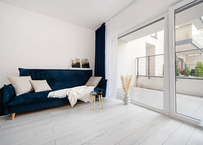 Lägenhet Manufaktura - Industrial Z Parkingiem I Dwoma Lazienkami *